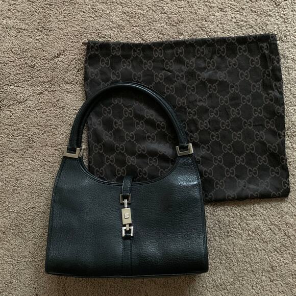 Authentic Gucci vintage Jackie black leather bag with dust bag - Picture 5 of 8